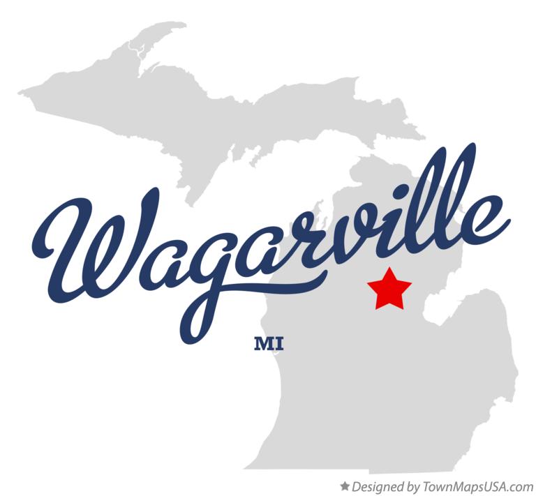 Map of Wagarville Michigan MI