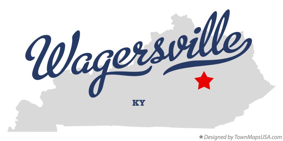 Map of Wagersville Kentucky KY