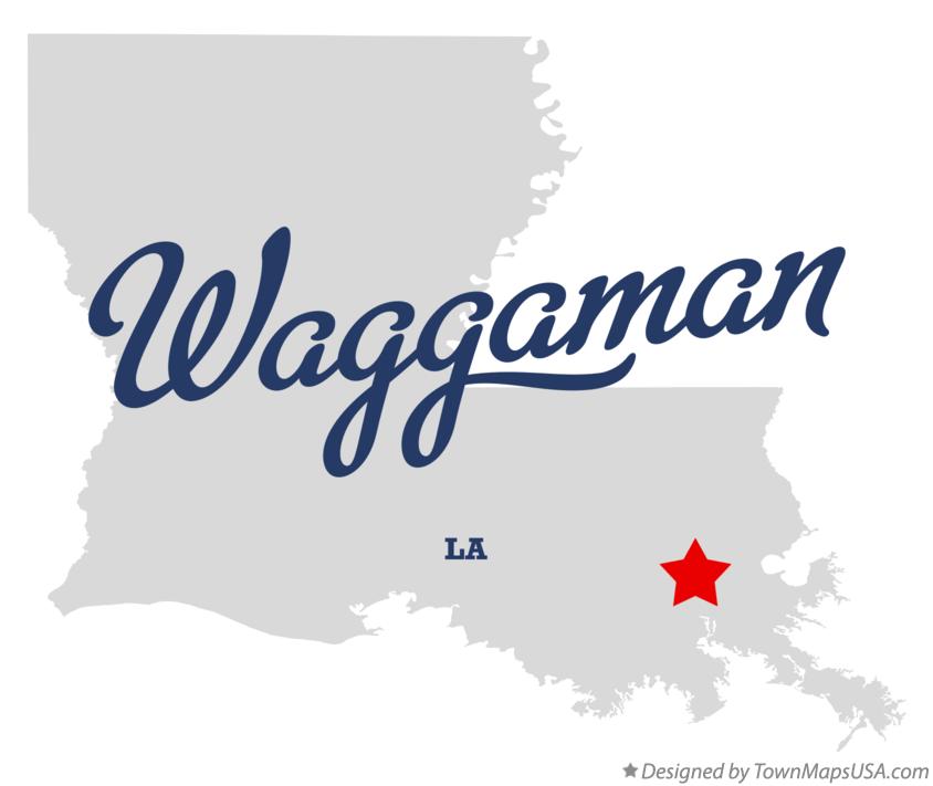 Map of Waggaman Louisiana LA