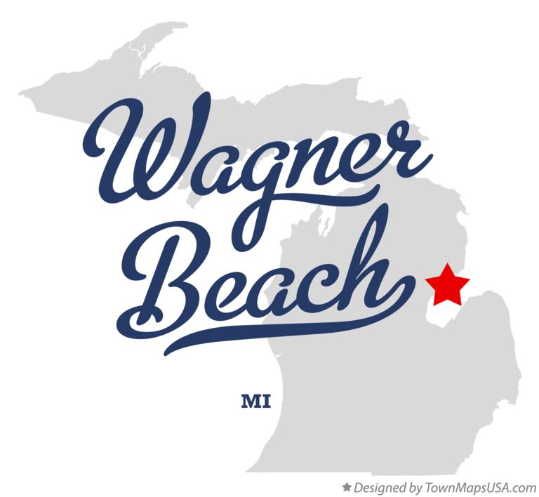 Map of Wagner Beach Michigan MI