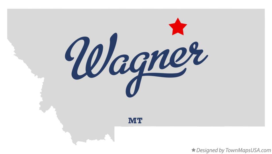 Map of Wagner Montana MT