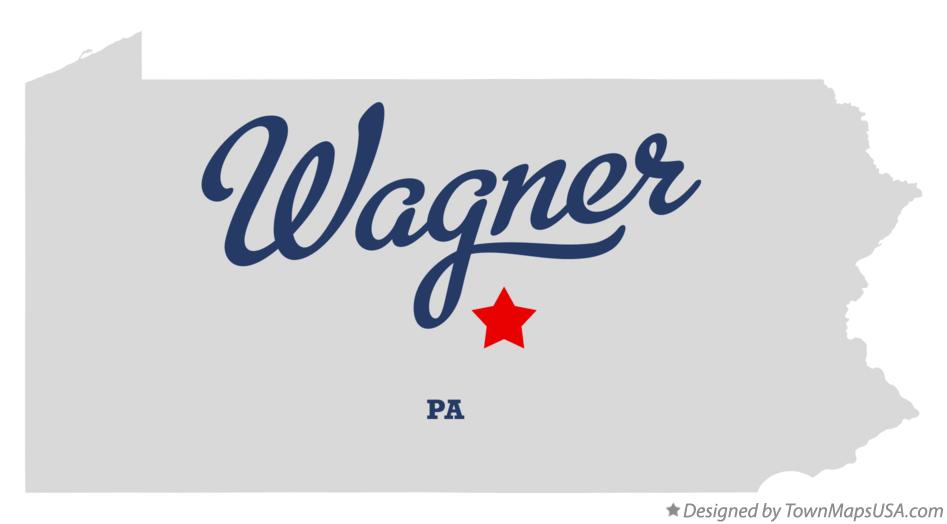 Map of Wagner Pennsylvania PA
