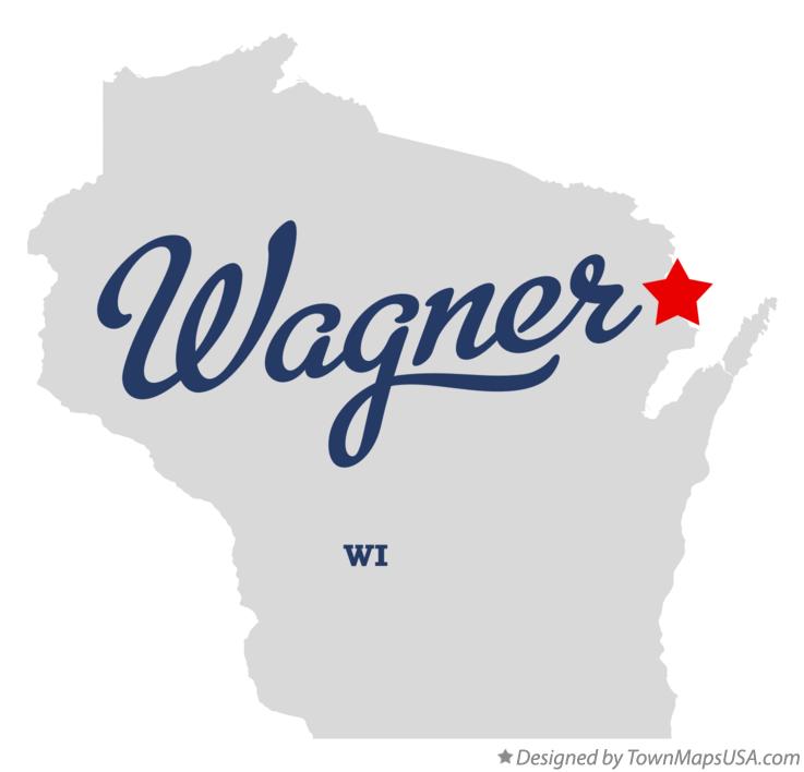 Map of Wagner Wisconsin WI