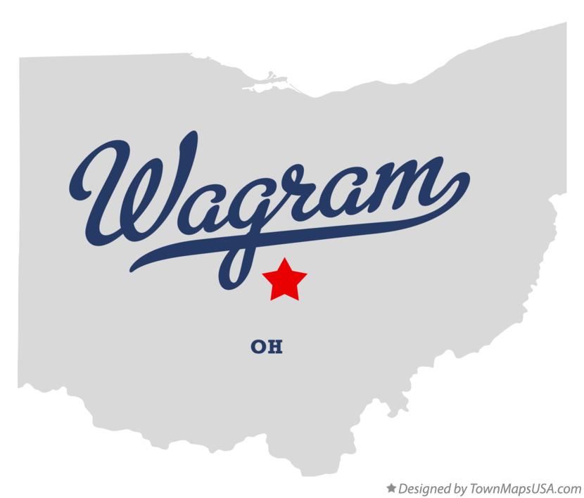 Map of Wagram Ohio OH