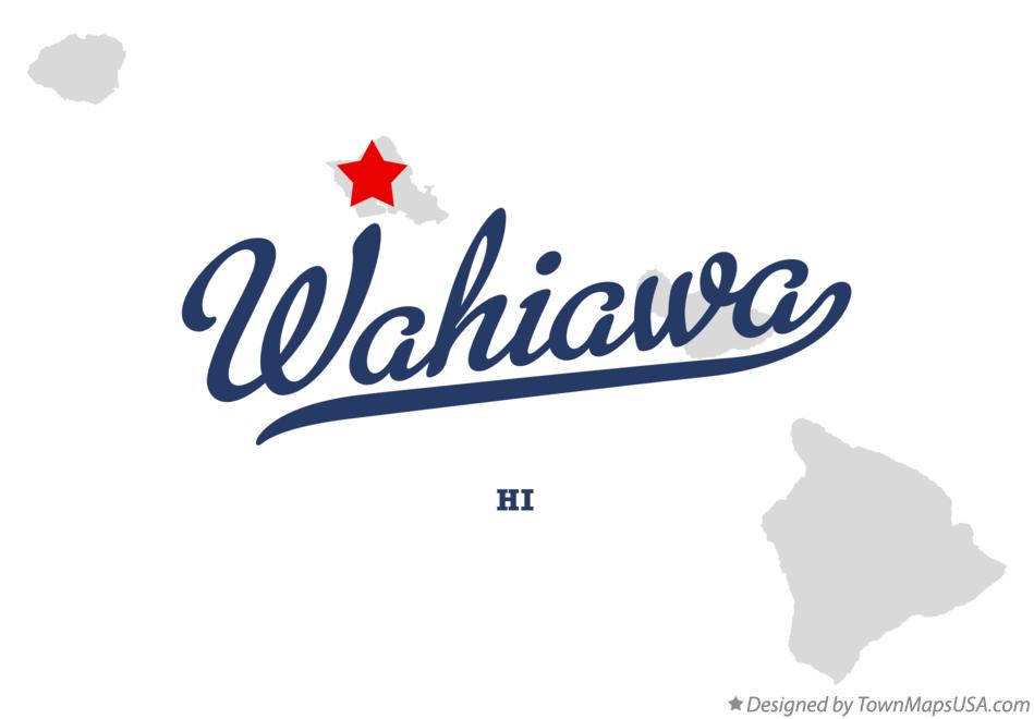 Map of Wahiawā Hawaii HI