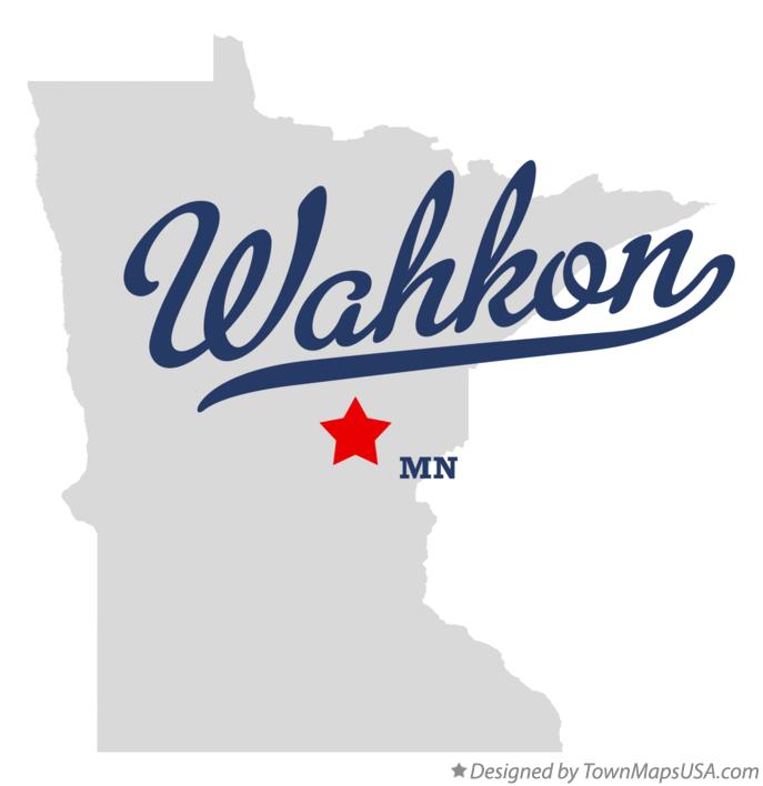 Map of Wahkon Minnesota MN