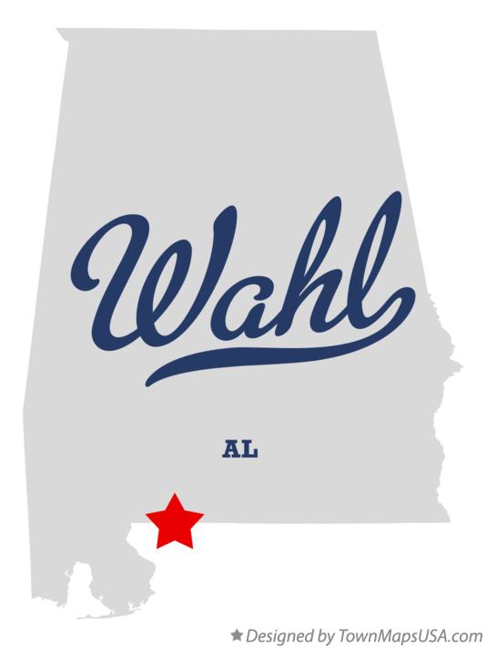 Map of Wahl Alabama AL
