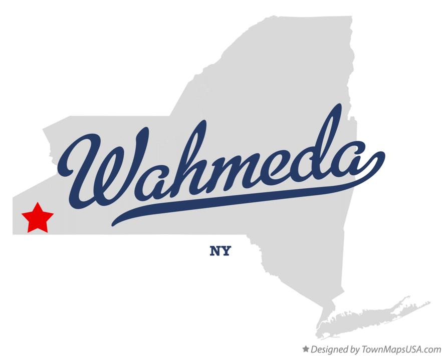 Map of Wahmeda New York NY