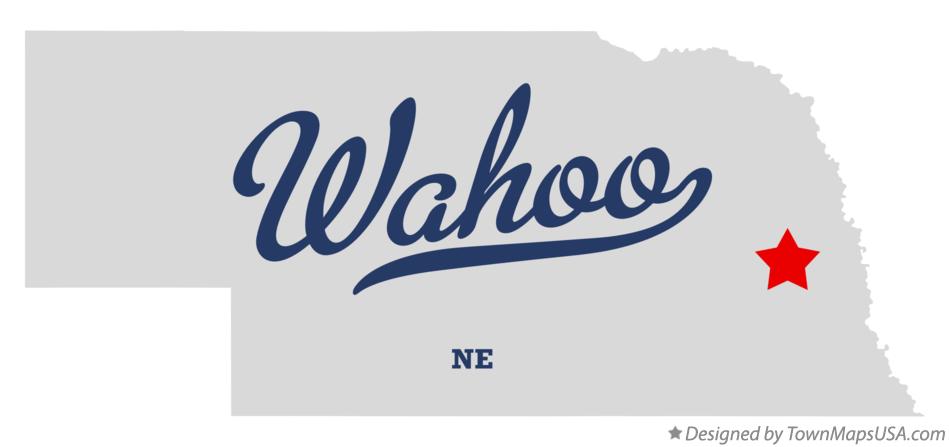 Map of Wahoo Nebraska NE