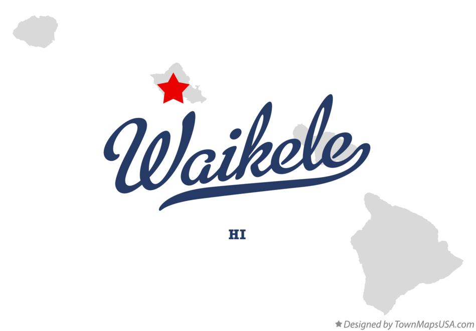 Map of Waikele Hawaii HI