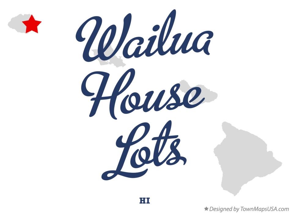 Map of Wailua House Lots Hawaii HI