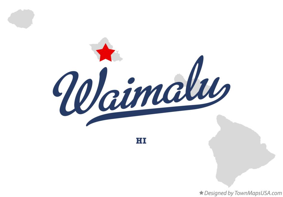 Map of Waimalu Hawaii HI