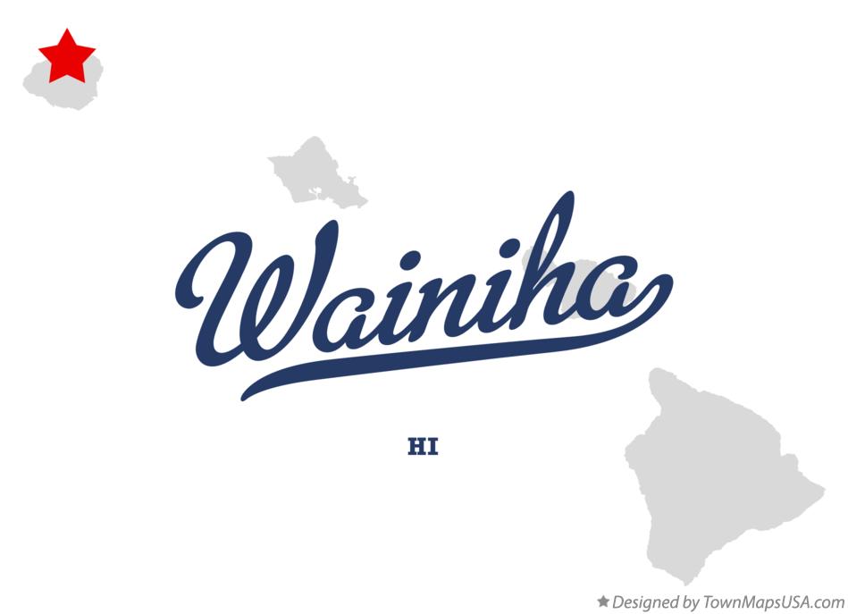 Map of Wainiha Hawaii HI