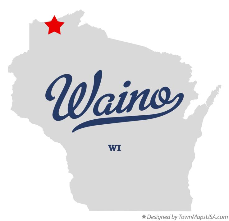 Map of Waino Wisconsin WI