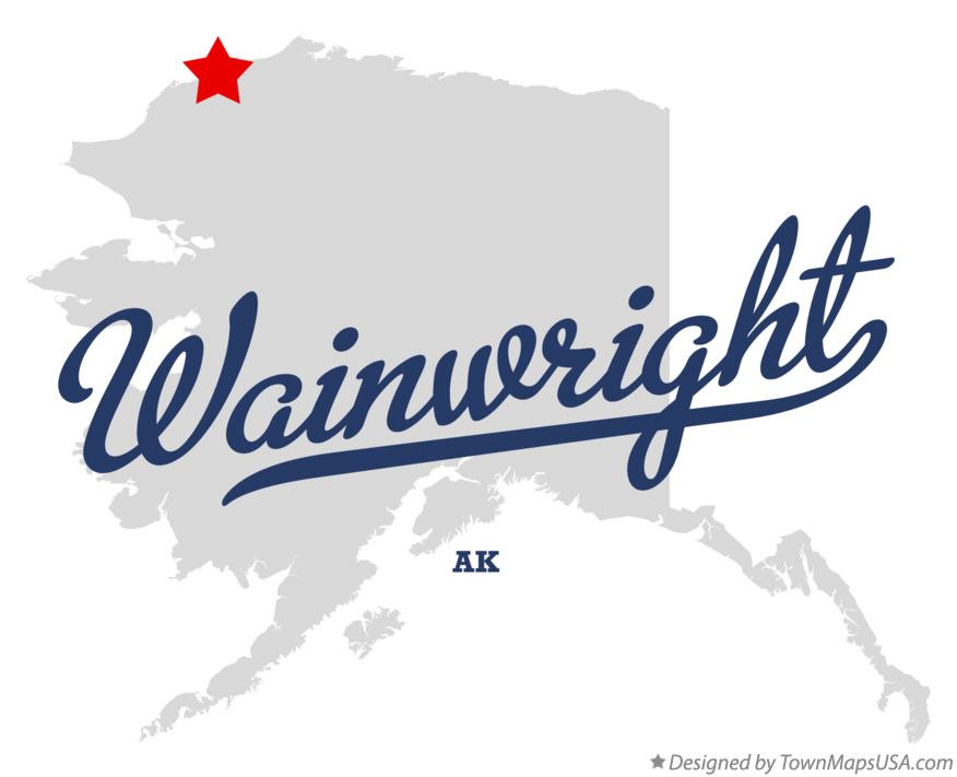 Map of Wainwright Alaska AK