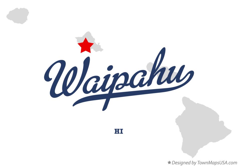 Map of Waipahu Hawaii HI