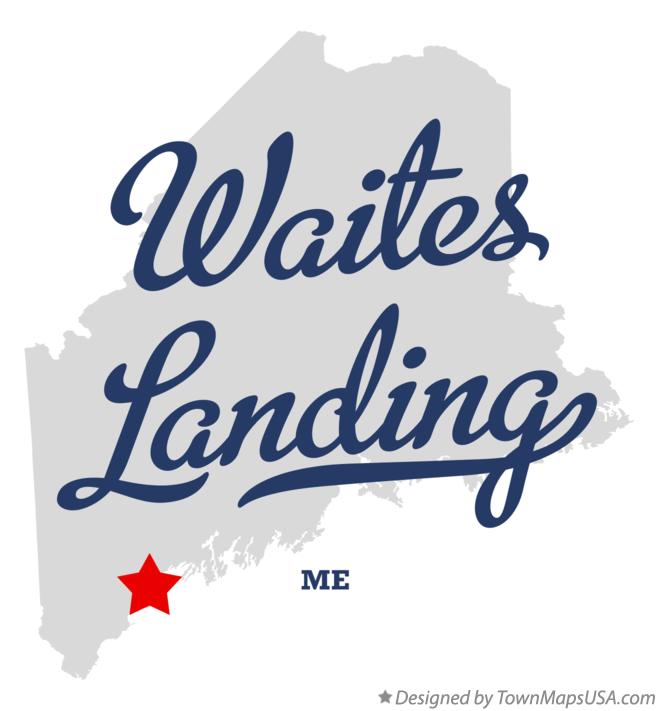 Map of Waites Landing Maine ME