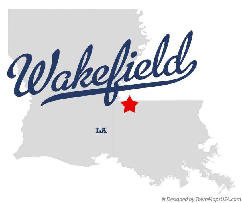 Map of Wakefield Louisiana LA
