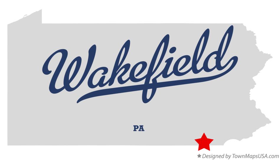 Map of Wakefield Pennsylvania PA