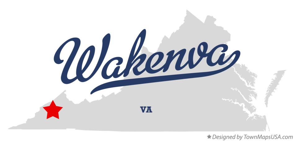 Map of Wakenva Virginia VA