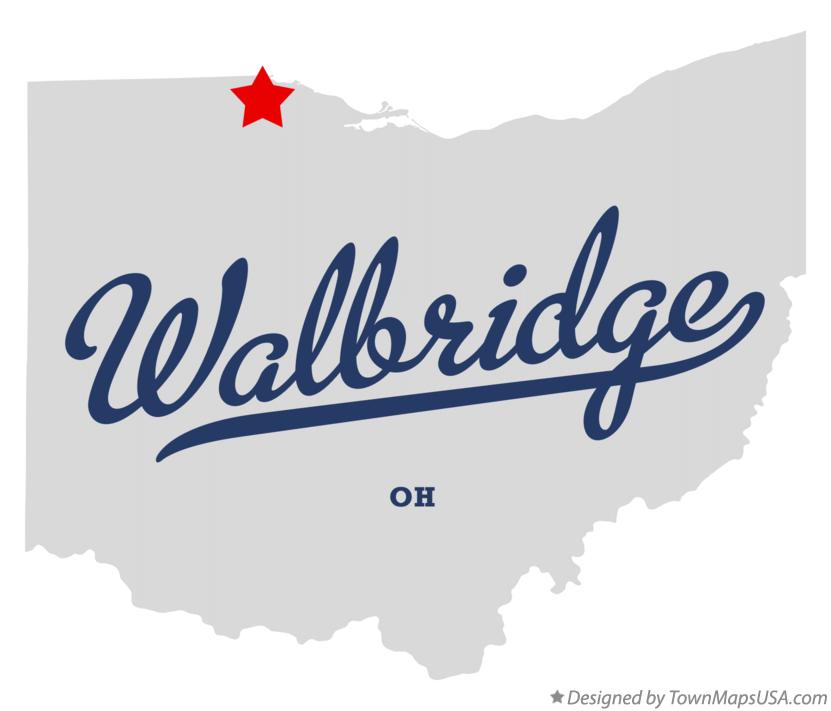 Map of Walbridge Ohio OH