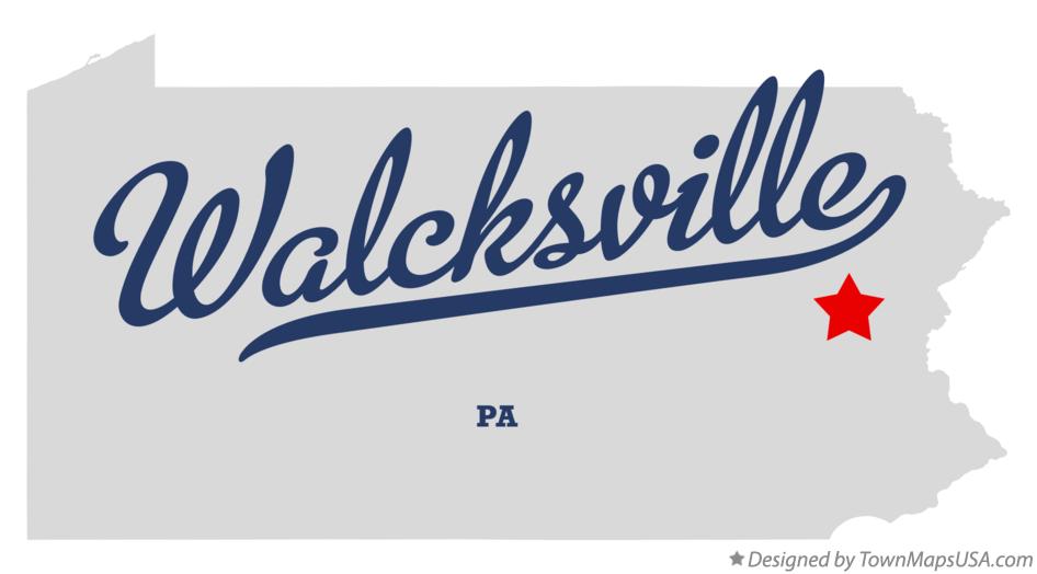 Map of Walcksville Pennsylvania PA