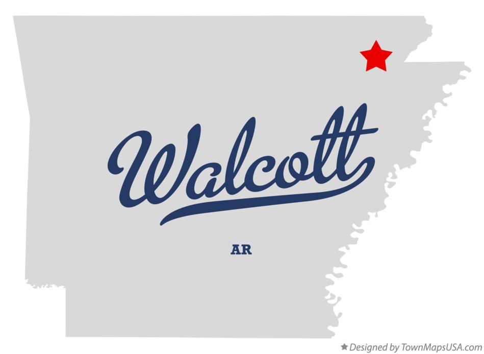 Map of Walcott Arkansas AR
