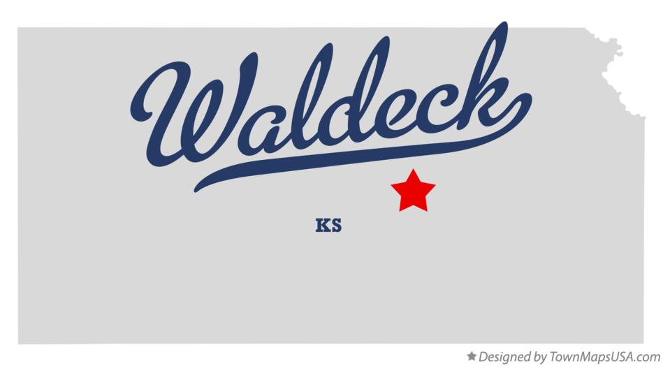 Map of Waldeck Kansas KS