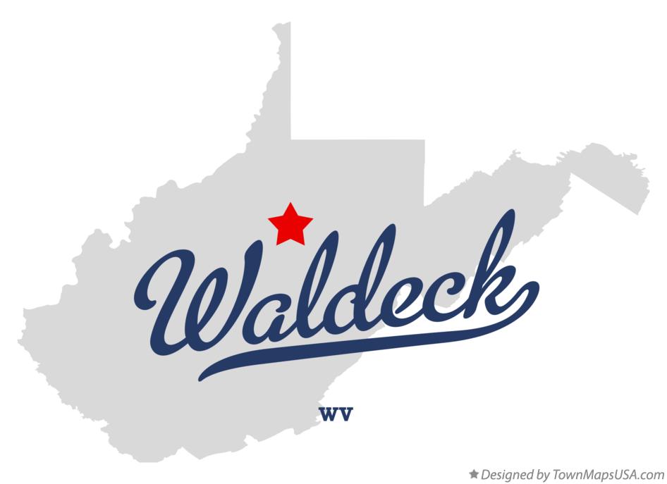 Map of Waldeck West Virginia WV