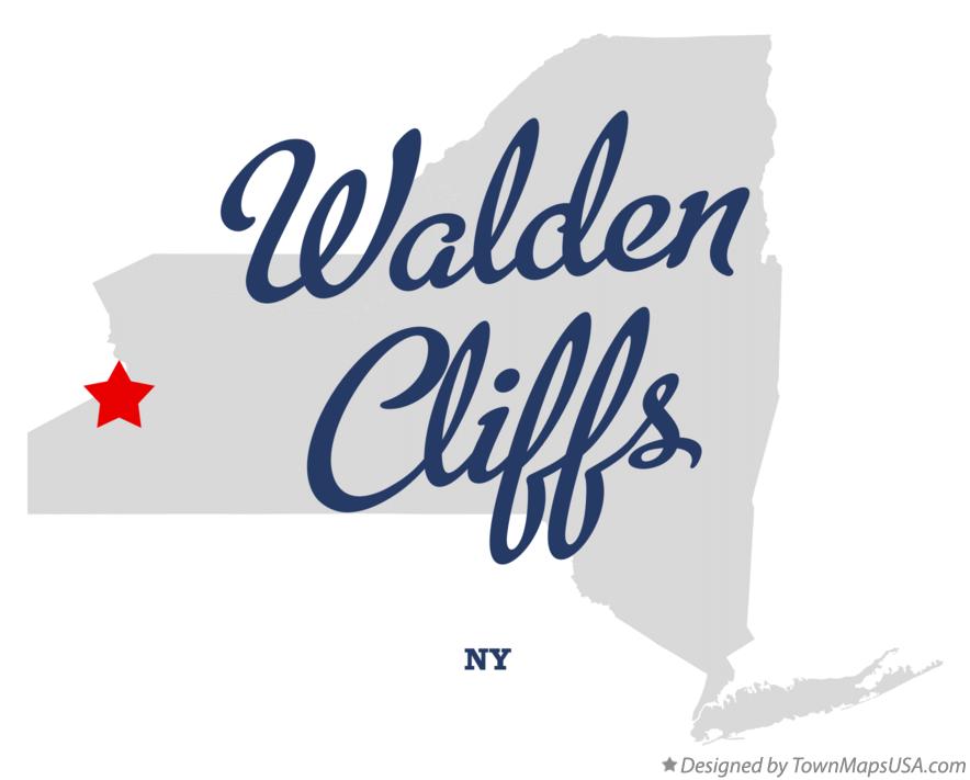 Map of Walden Cliffs New York NY