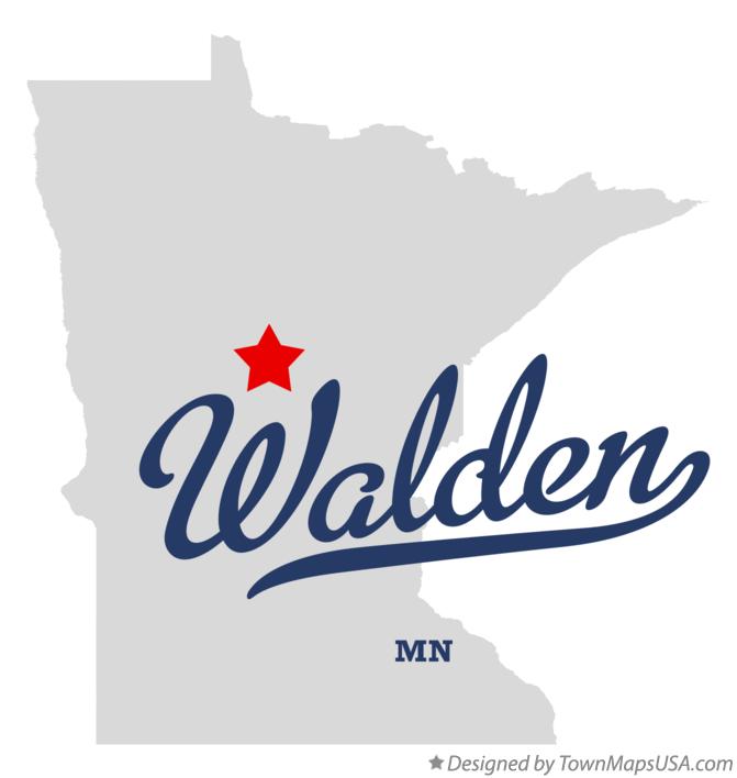 Map of Walden Minnesota MN