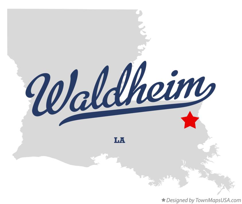 Map of Waldheim Louisiana LA