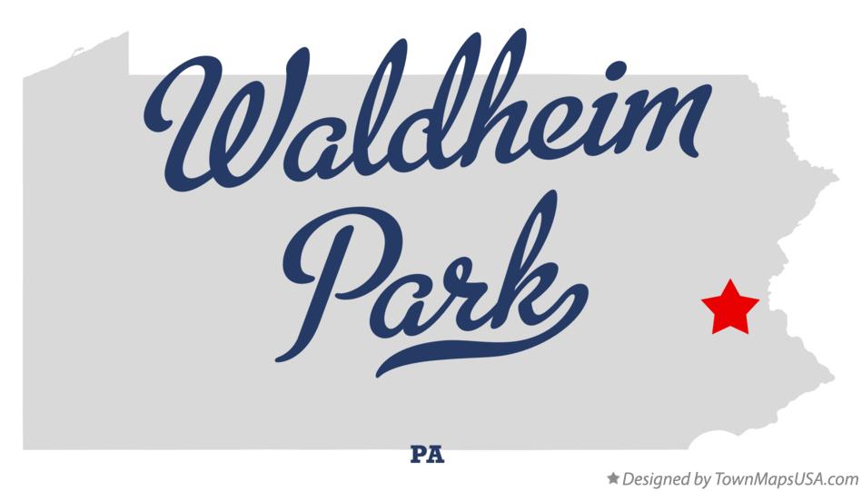 Map of Waldheim Park Pennsylvania PA