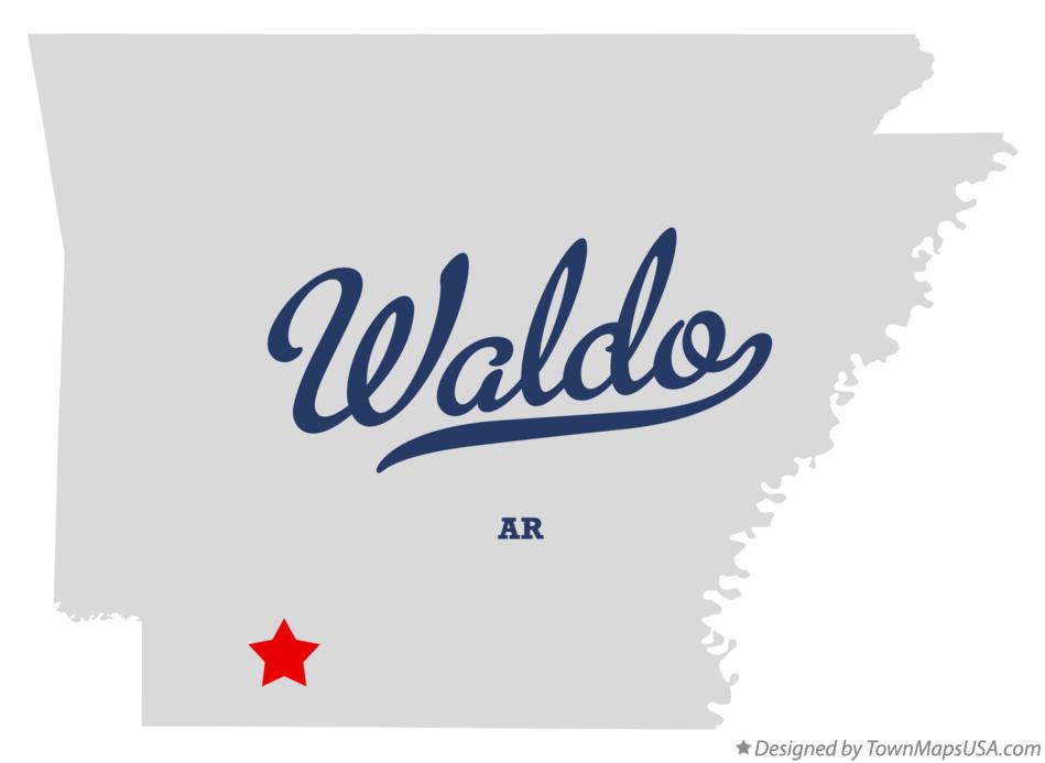 Map of Waldo Arkansas AR