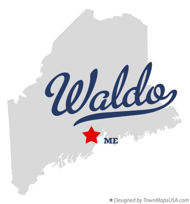 Map of Waldo Maine ME