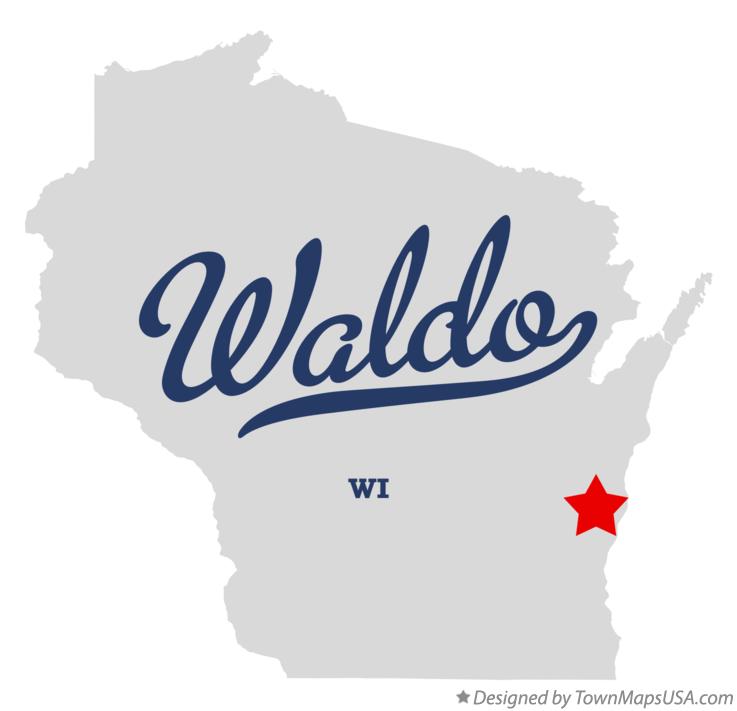 Map of Waldo Wisconsin WI