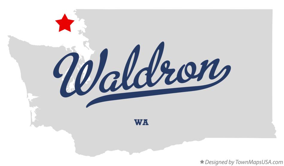 Map of Waldron Washington WA