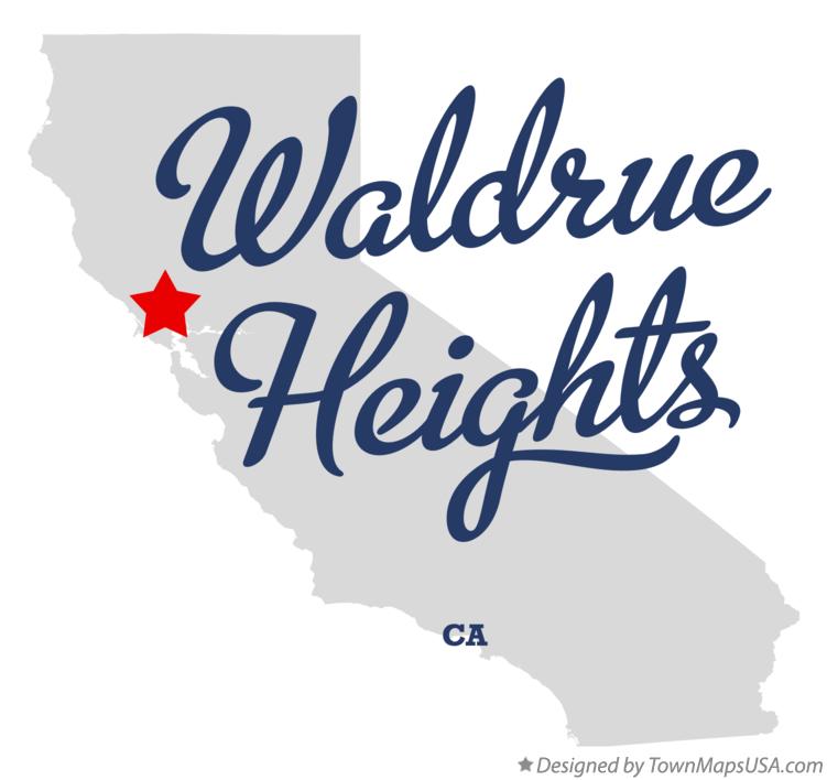 Map of Waldrue Heights California CA