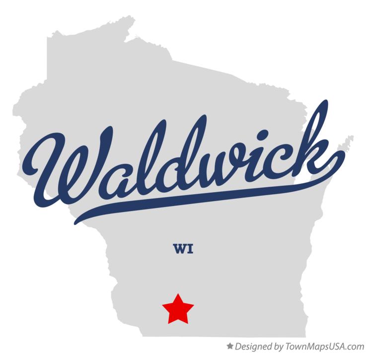 Map of Waldwick Wisconsin WI