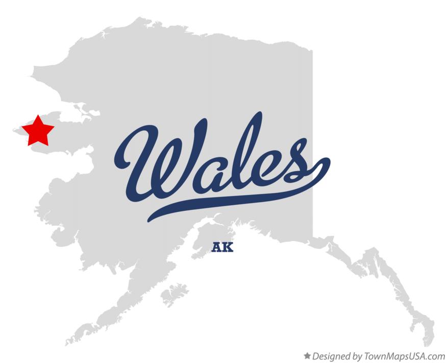 Map of Wales Alaska AK