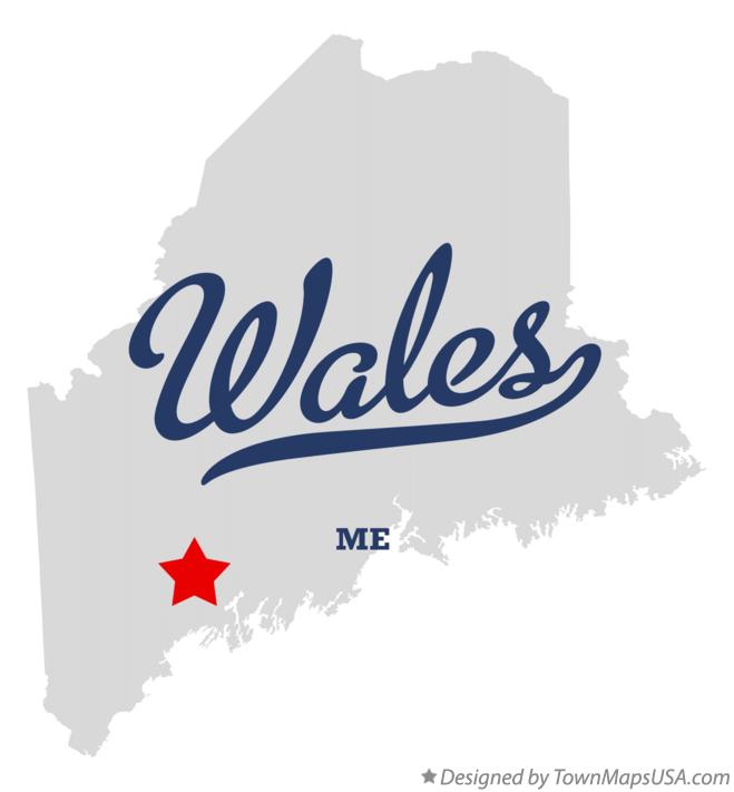 Map of Wales Maine ME