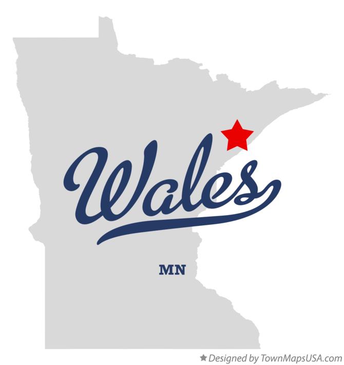 Map of Wales Minnesota MN