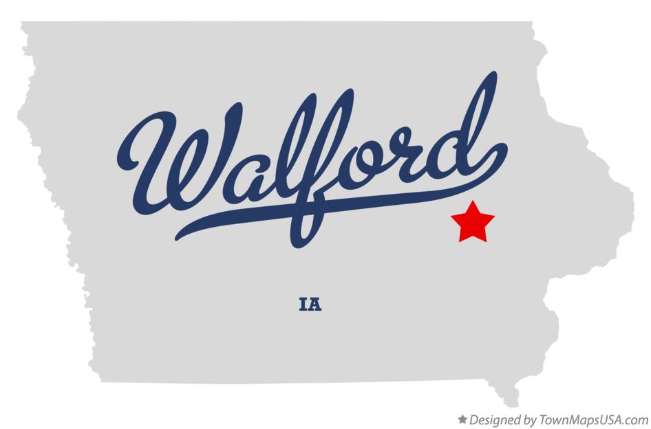 Map of Walford Iowa IA