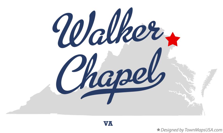 Map of Walker Chapel Virginia VA