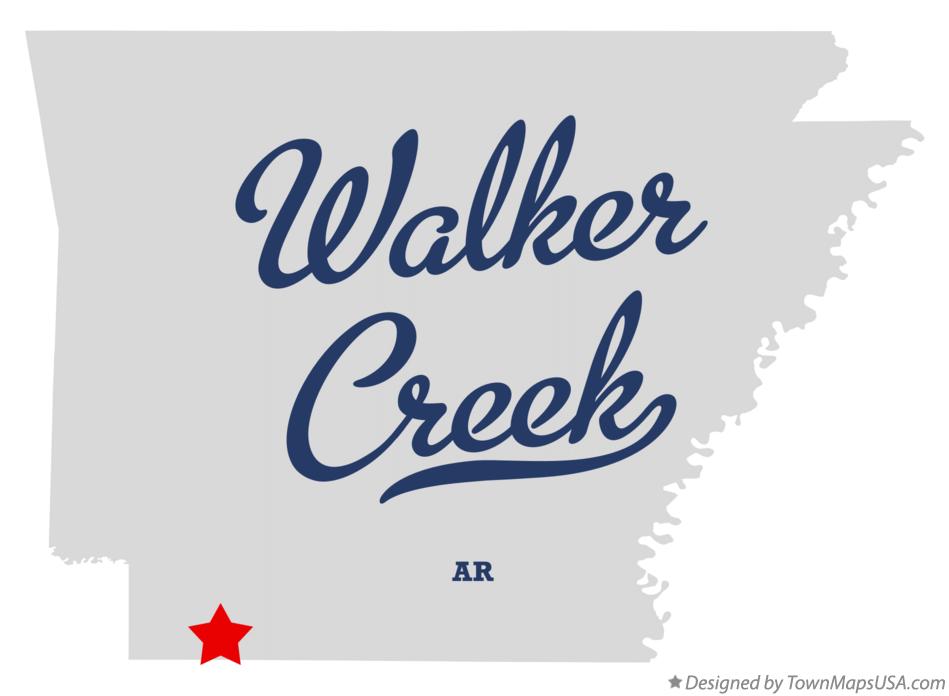Map of Walker Creek Arkansas AR