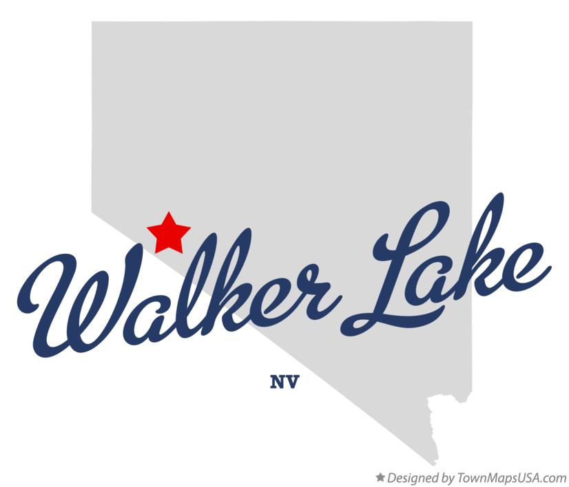 Map of Walker Lake Nevada NV