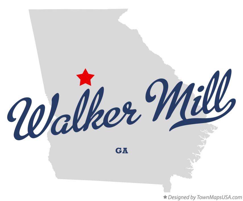 Map of Walker Mill Georgia GA