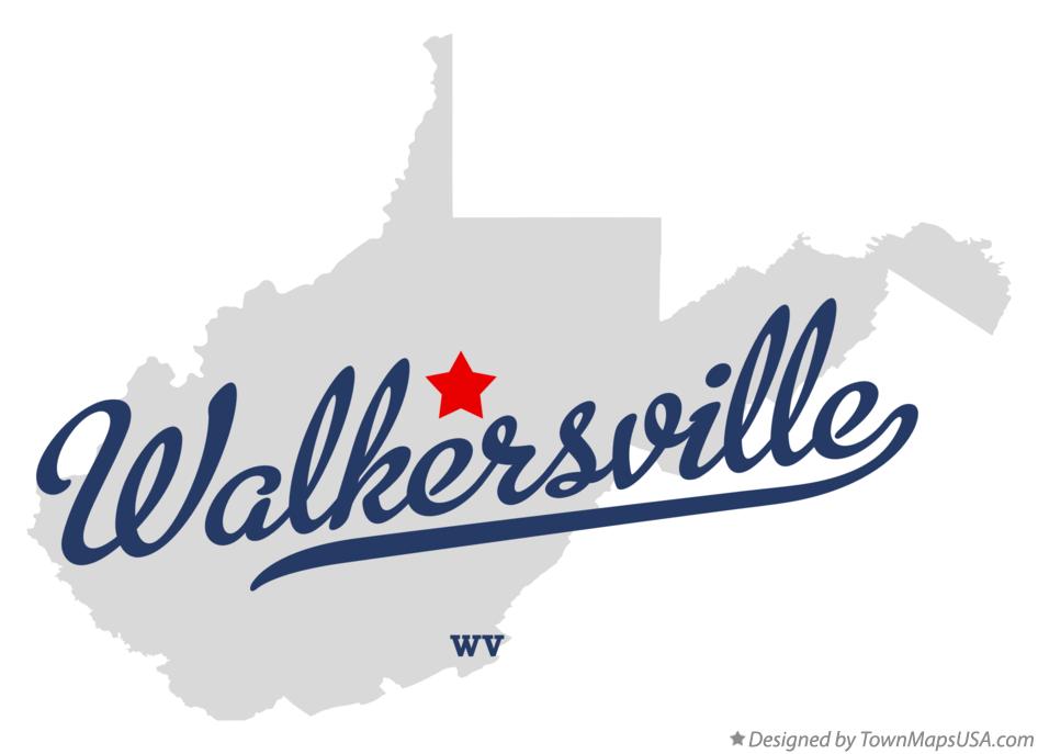 Map of Walkersville West Virginia WV