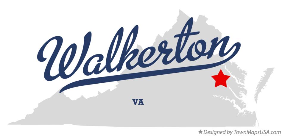 Map of Walkerton Virginia VA