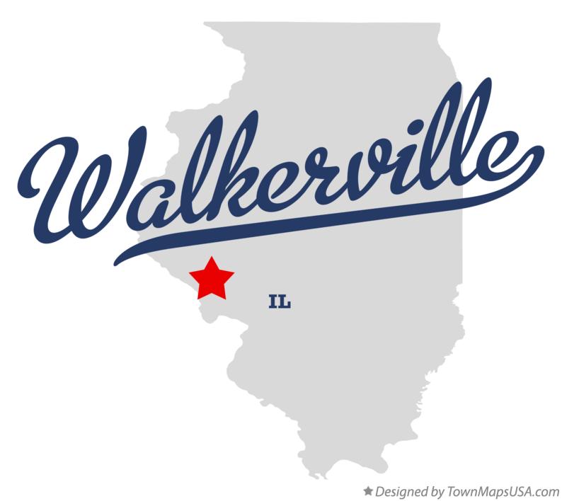 Map of Walkerville Illinois IL